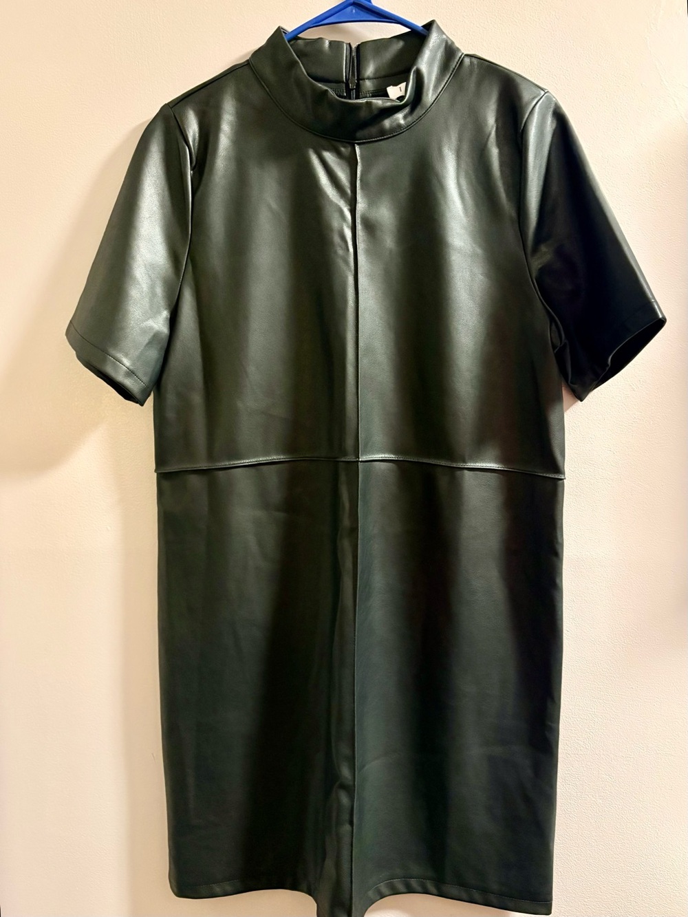 THML Black Faux Leather Mini Dress